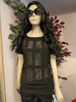 Sexy Black see-through/transparent shirt