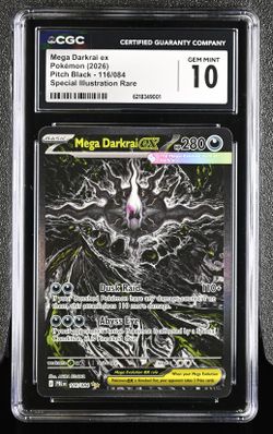 Mega Darkrai EX *CGC 10* Special Illustration Rare *Pitch Black* #116 * Pokemon