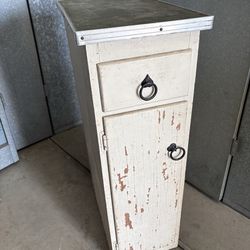Vintage Wood Built in Cabinet Storage