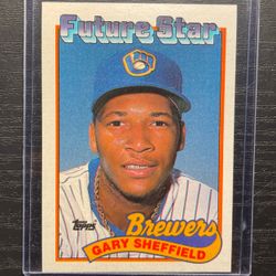 1989 Topps Future Star Gary Sheffield Baseball Card #343
