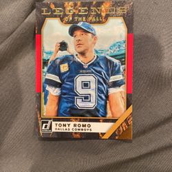 2019 DONRUSS LEGENDS OF THE FALL TONY ROMO COWBOYS #LF-6 INSERT
