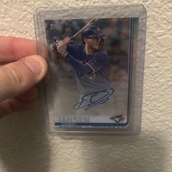 Danny Jansen Topps Clearly Rookie Auto
