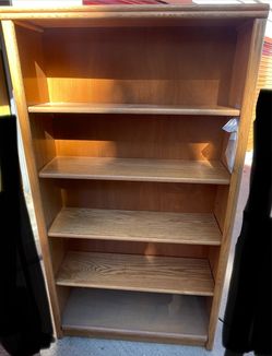 Wood Bookcase with 5 Shelves x 2