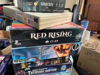 Board game collection. Isle of cats. Horrifed. Sonar. More