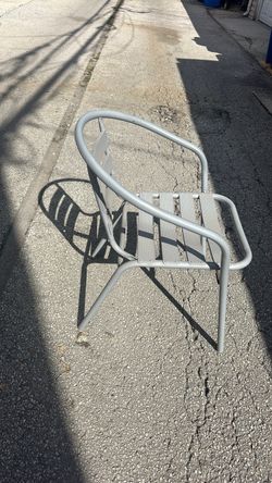 Silver outdoor/ indor chairs
