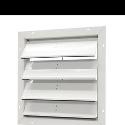 GAF Master Flow 19.25 in. x 19.25 in. Automatic Gable Vent Shutter for Power Attic Vents - Weather-Resistant, Compatible with GAF EGV/PG Series & Most