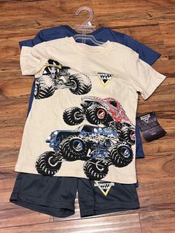 Boys Monster Jam 4 piece set