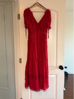 Self Portrait Red Maxi Dress