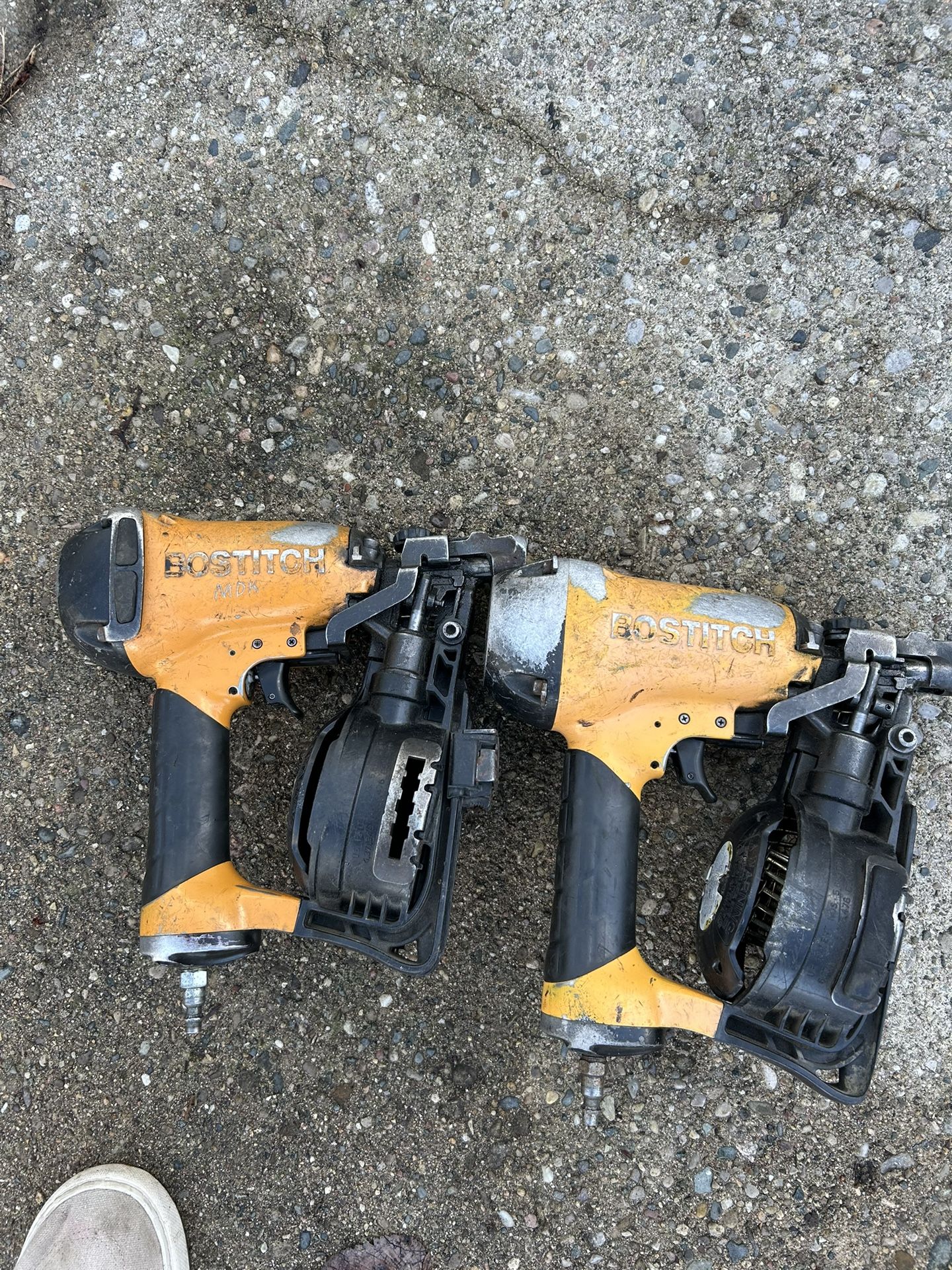 Two Bostich Roofing Guns