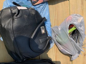 Nice black with white leather purse.