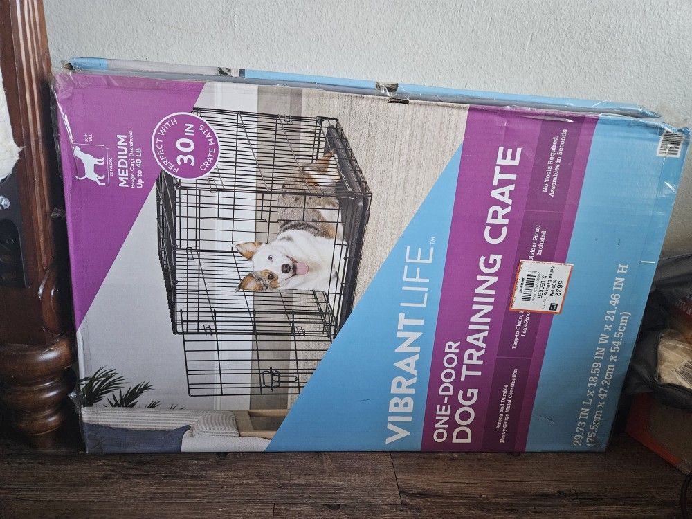 30 Inch VibrantLife Dog Crate