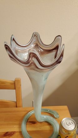 Custom art piece, blown glass vase