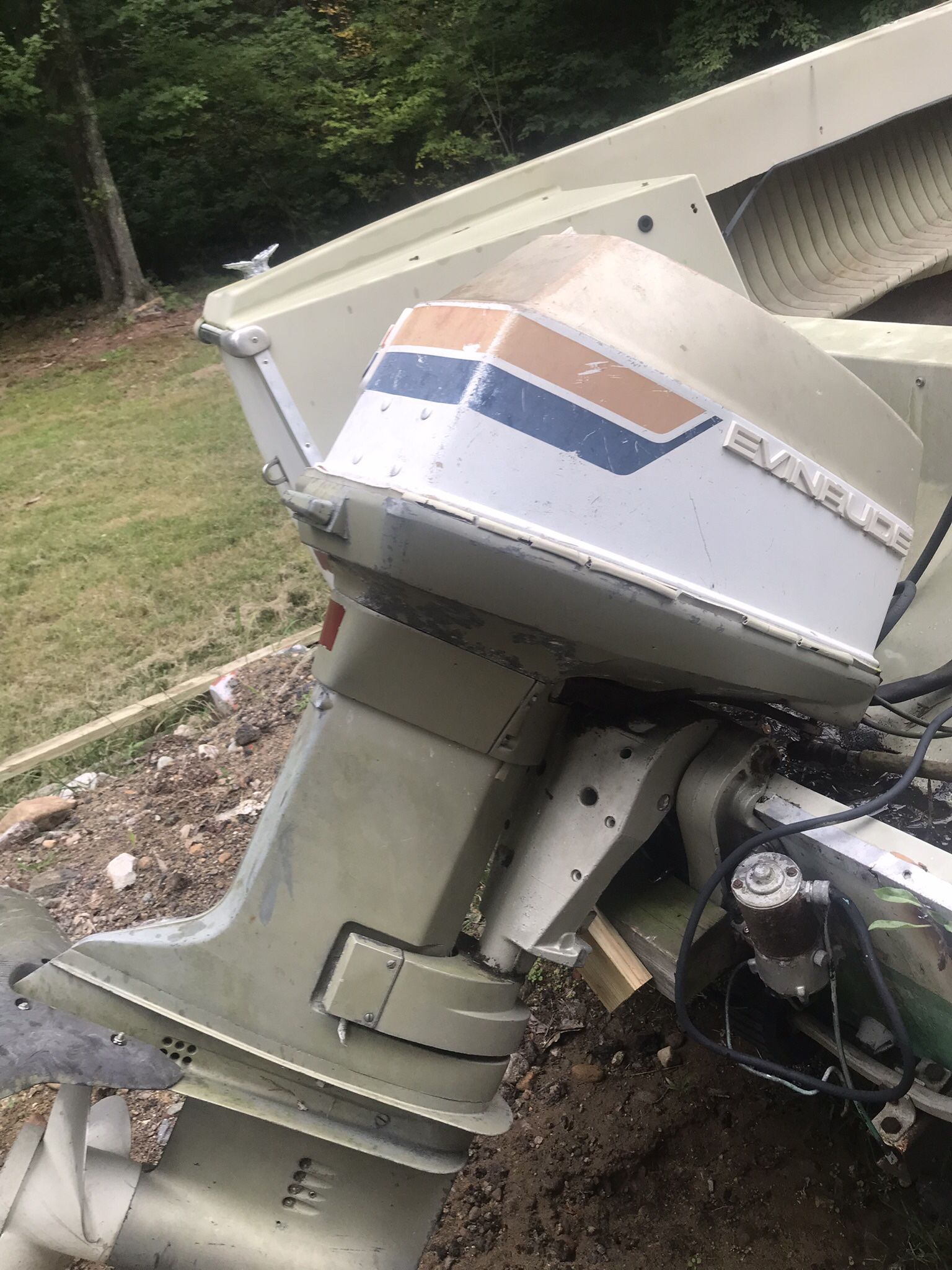 90 horse Evinrude outboard