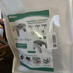 Reading Pillow for Bed, Lap Desk for Laptop, Memory Foam Arm Rest Support Gaming Pillow with Cup/Phone Pocket, Laptop Lap Desk for Working, Gaming, Re