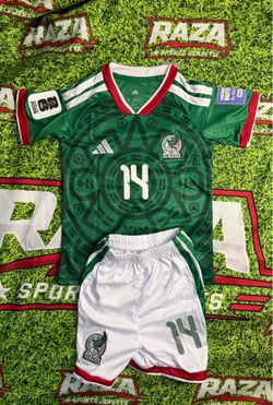 Mexico National Team 2026 home Youth       size 16 - A. González #14