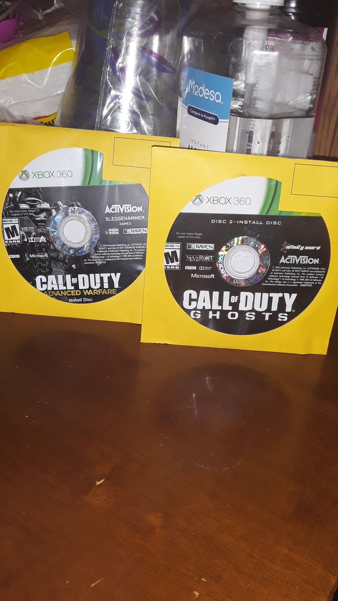 Cod advanced warfare and ghosts never used