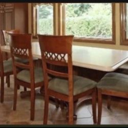 Dining Room Table & Chairs Corian Tabletop Negotiable $