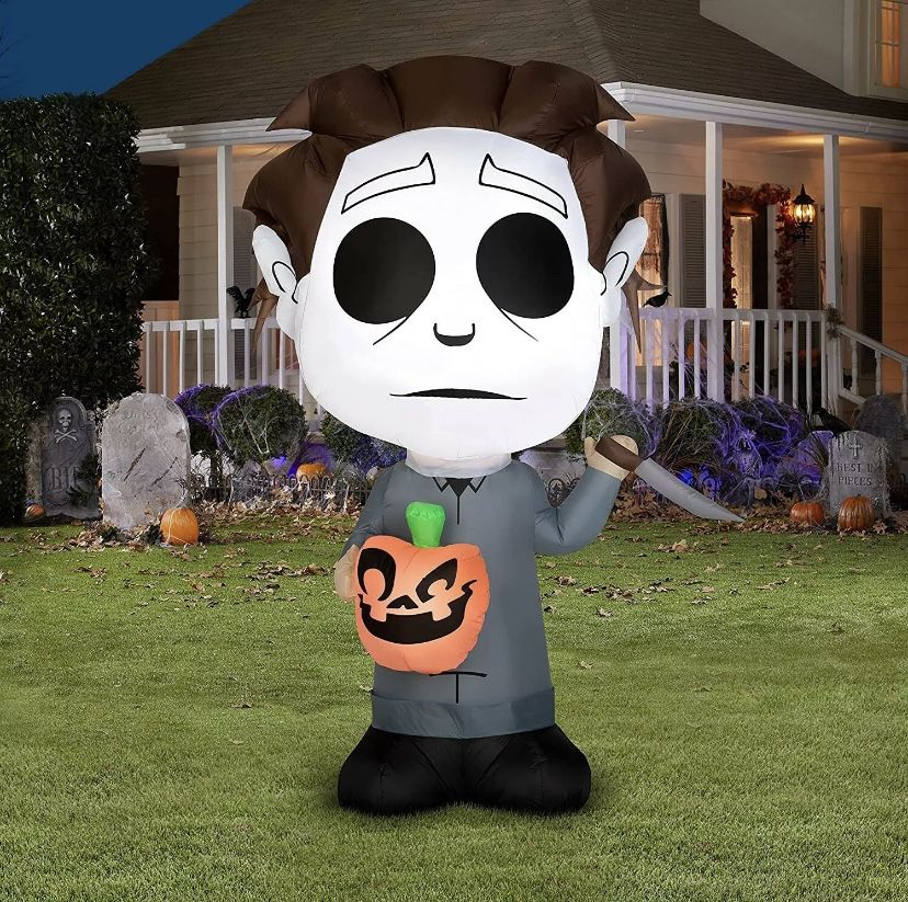 5 Ft Tall MICHAEL MYERS Gemmy Halloween Airblown Inflatable 