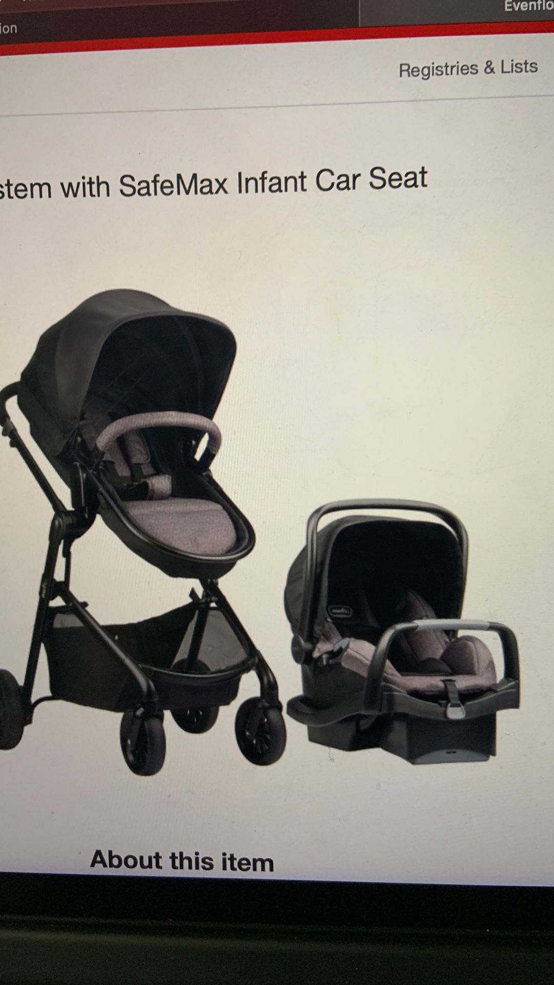 Evenflo stroller with car seat