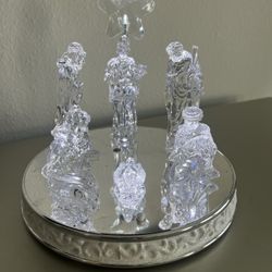 glass nativity scene Musical 