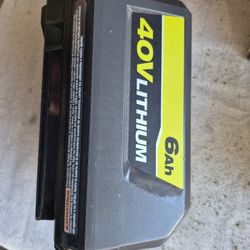 Ryobi 40V LITHIUM battery