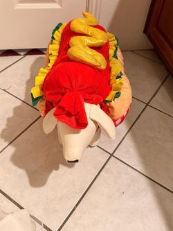 Headline: Cute Plush Hot Dog Costume for Pets