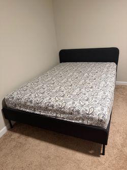 Ikea full bed with mattress