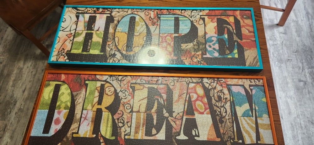 Hope And Dream Framed Puzzle Pictures