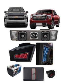 POWERFUL BASS PACKAGE KICKER SOLO X 10” CUSTOM BOX INSTALLED FIR CHEVY SILVERADO GMC SIERRA 2019-2026
