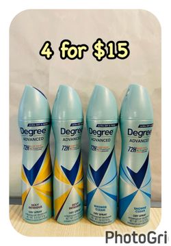 (4) Degree antiperspirant deodorants 3.8 oz each