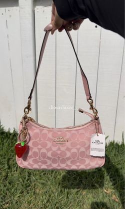 Pink denim Teri bag