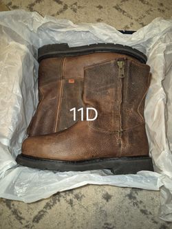 THOROGOOD NANO ROUND STEEL TOE ZIP-UP BOOTS 