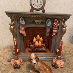 Christmas Fireplace Display 