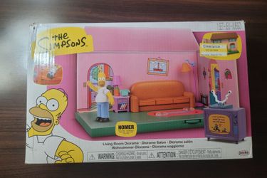 Simpsons living room diorama