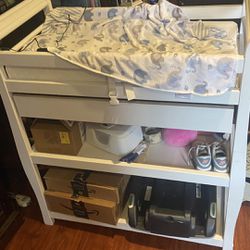 changing table with pull out drawer 