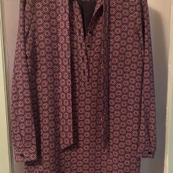 JESSICA SIMPSON  Multicolor Long Sleeve Tunic Shirt Size 4
