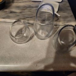 Glass Candle Holders