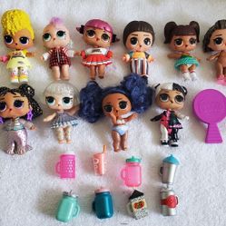 Lol Mini Surprise Dolls And Bottles Lot