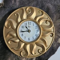 Vintage Midcentury Metal WALTHAM wall Clock 