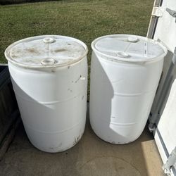 55” Plastic Barrels 