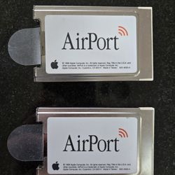 Apple Vintage Airport Cards (x2)