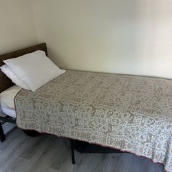 Brand New Pottery Barn Mattress With Bed Frame Included 