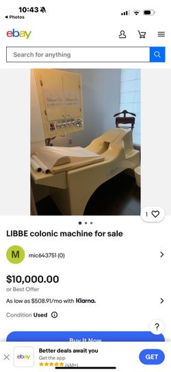 LIBBE colonic machine for sale