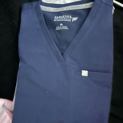 Fabletics Scrub Top Navy