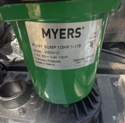 Myers 1/3 HP Sump Pump NEW