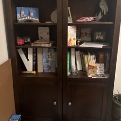 Solid Wood Decorative Cabinets or Book Shelves w/Built-in Lighting - $60 (Del Mar / Carmel Valley)