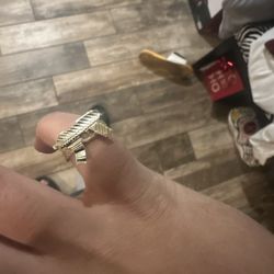 10k gold gun ring 