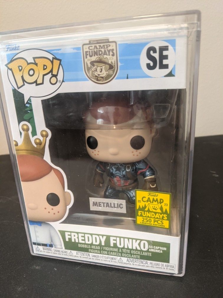 Freddy Funko As Captain America Marvel Funko Pop! 250 PCS Error Sticker
