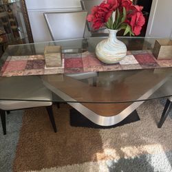 Elegant Glass Dining Set