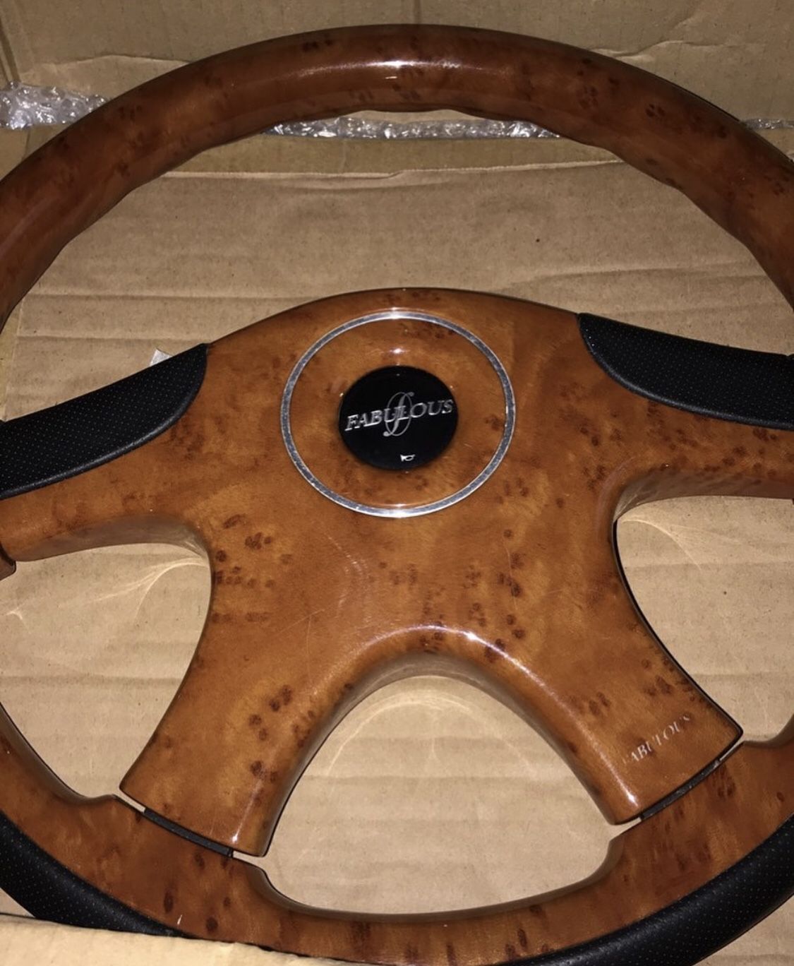 Fabulous JDM steering Wheel Wood grain VIP Drift
